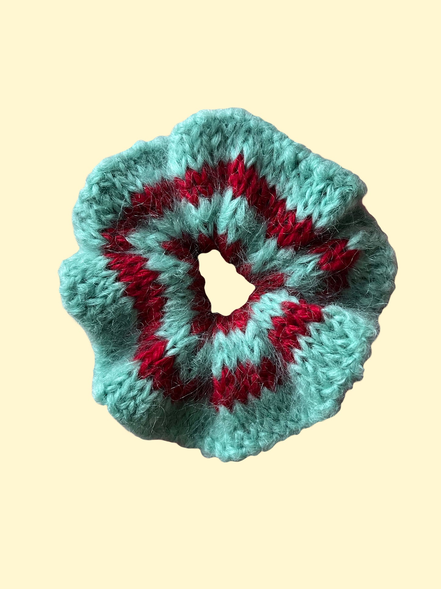 PEPPERMINT SCRUNCHIE